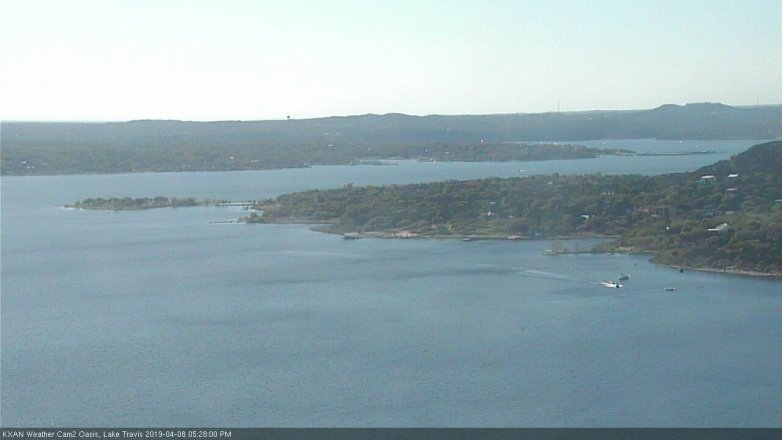 Lake Travis webcam, April 8, 2019 4:30 PM CT