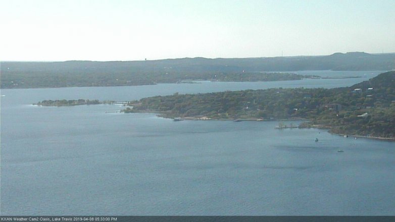Lake Travis webcam, April 8, 2019 4:35 PM CT