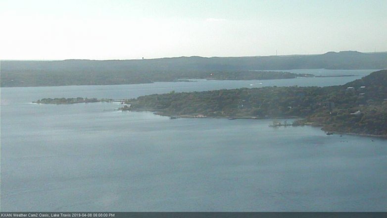 Lake Travis webcam, April 8, 2019 5:10 PM CT