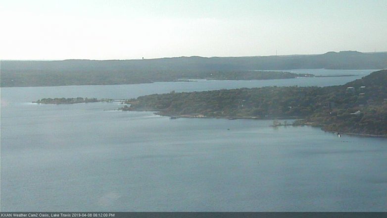 Lake Travis webcam, April 8, 2019 5:15 PM CT