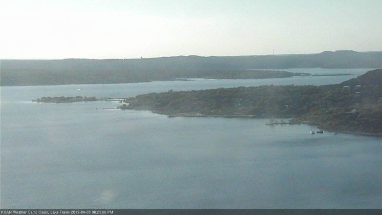 Lake Travis webcam, April 8, 2019 5:25 PM CT