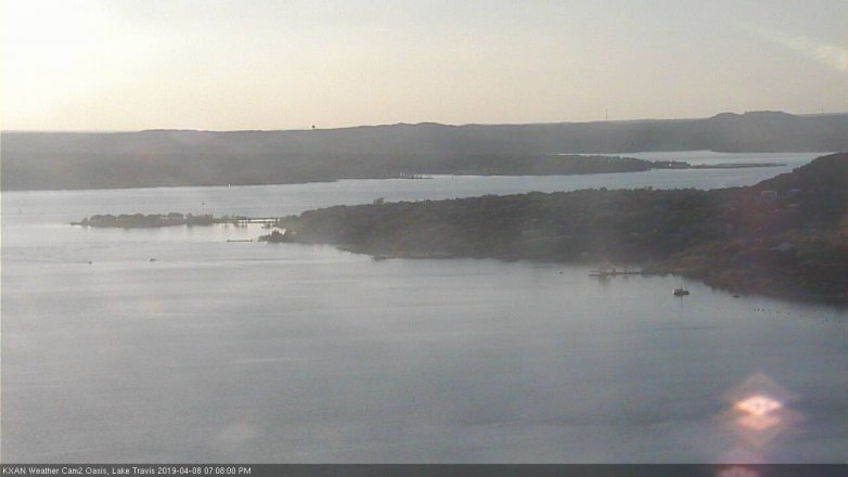 Lake Travis webcam, April 8, 2019 6:10 PM CT