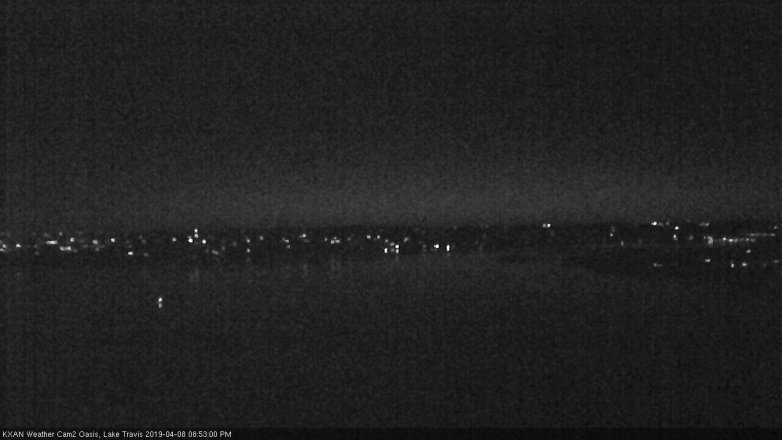 Lake Travis webcam, April 8, 2019 7:55 PM CT
