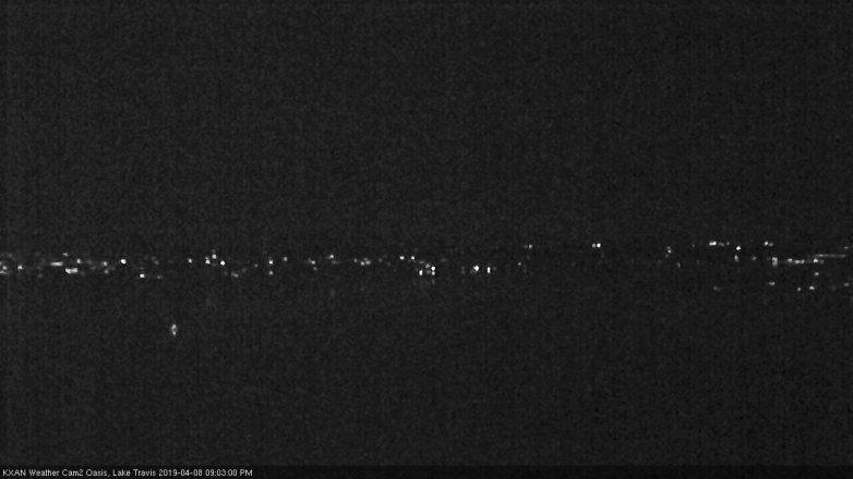 Lake Travis webcam, April 8, 2019 8:05 PM CT