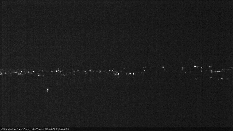 Lake Travis webcam, April 8, 2019 8:35 PM CT