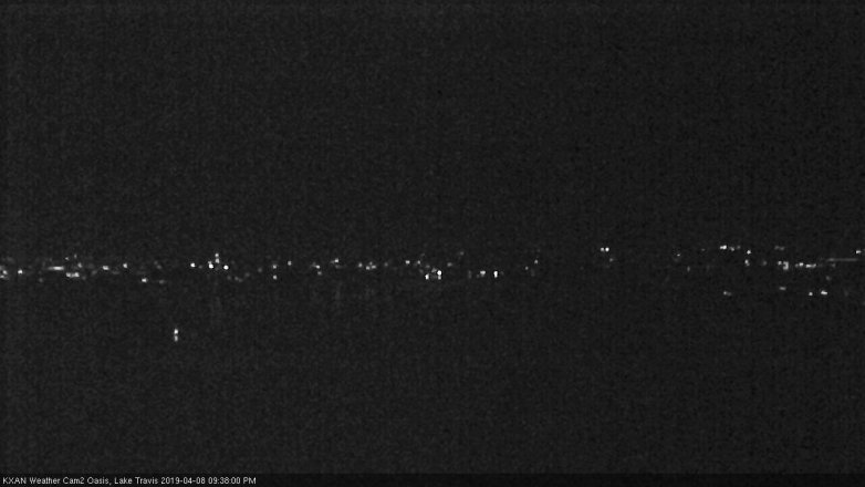 Lake Travis webcam, April 8, 2019 8:40 PM CT