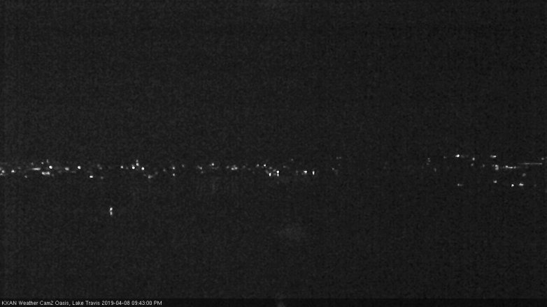 Lake Travis webcam, April 8, 2019 8:45 PM CT