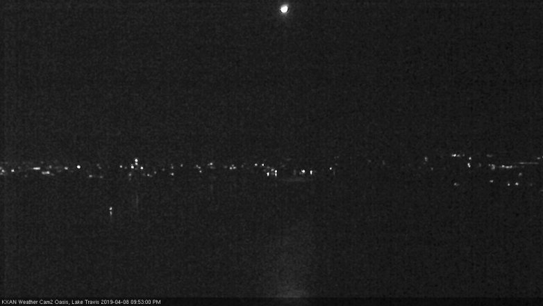 Lake Travis webcam, April 8, 2019 8:55 PM CT