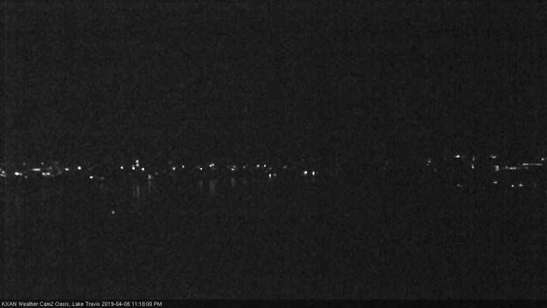 Lake Travis webcam, April 8, 2019 10:20 PM CT