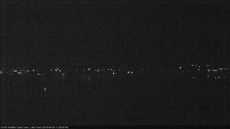 Lake Travis webcam, April 8, 2019 10:40 PM CT