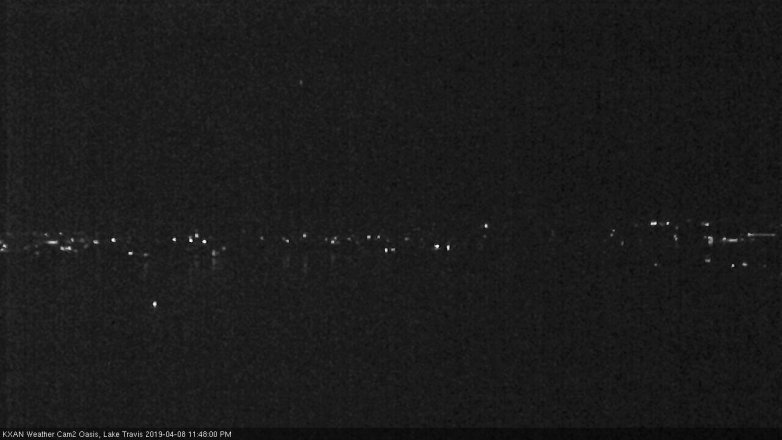 Lake Travis webcam, April 8, 2019 10:50 PM CT