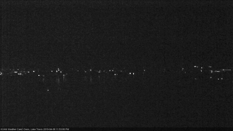 Lake Travis webcam, April 8, 2019 10:55 PM CT