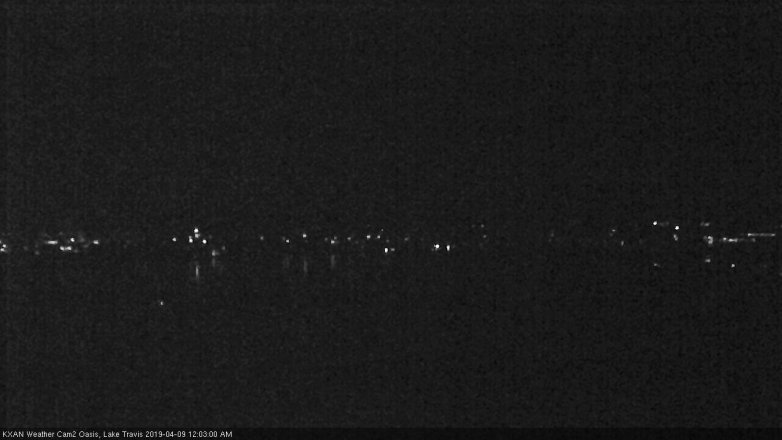 Lake Travis webcam, April 8, 2019 11:05 PM CT