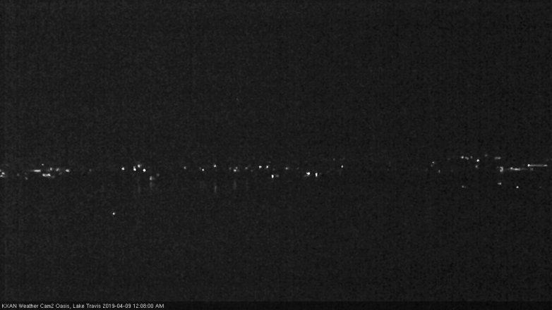 Lake Travis webcam, April 8, 2019 11:10 PM CT