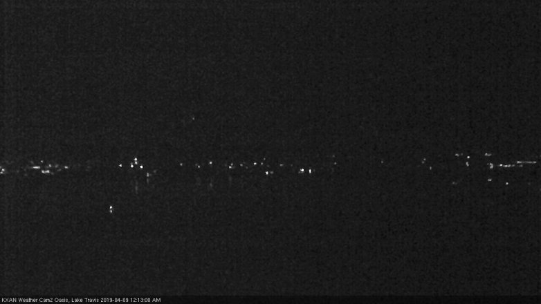 Lake Travis webcam, April 8, 2019 11:15 PM CT