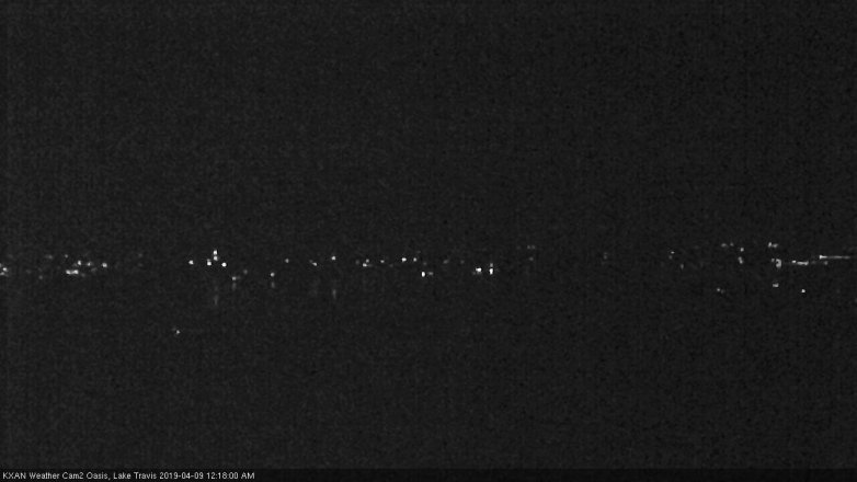 Lake Travis webcam, April 8, 2019 11:20 PM CT