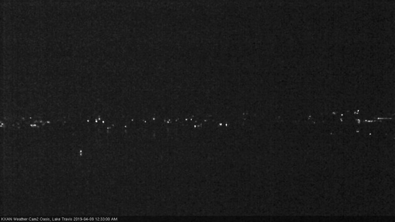 Lake Travis webcam, April 8, 2019 11:35 PM CT