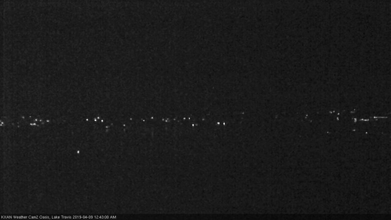 Lake Travis webcam, April 8, 2019 11:45 PM CT