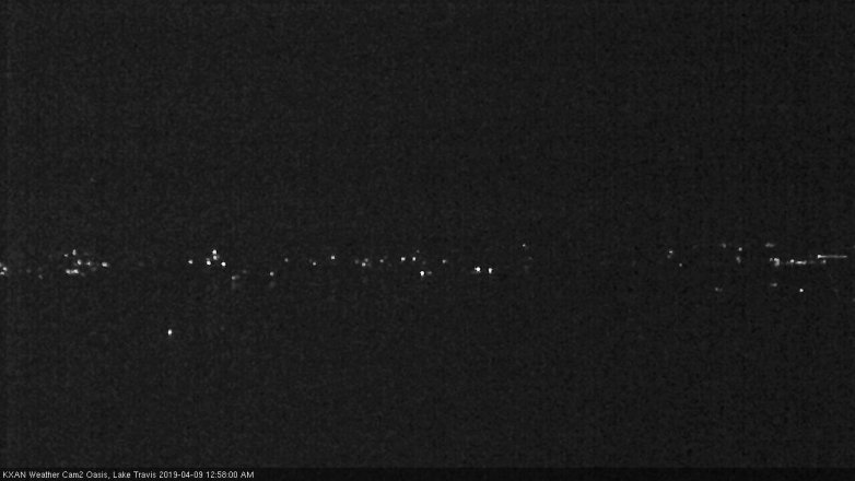 Lake Travis webcam, April 8, 2019 12:00 AM CT