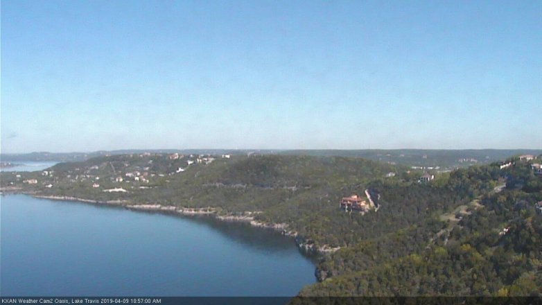 Lake Travis webcam, April 9, 2019 10:00 AM CT