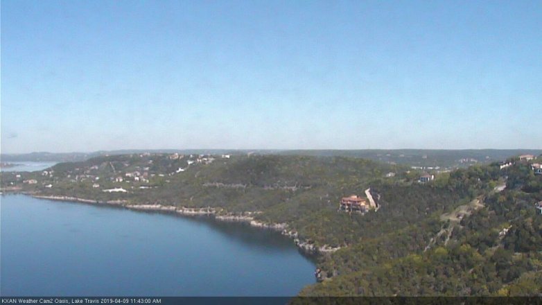 Lake Travis webcam, April 9, 2019 10:45 AM CT