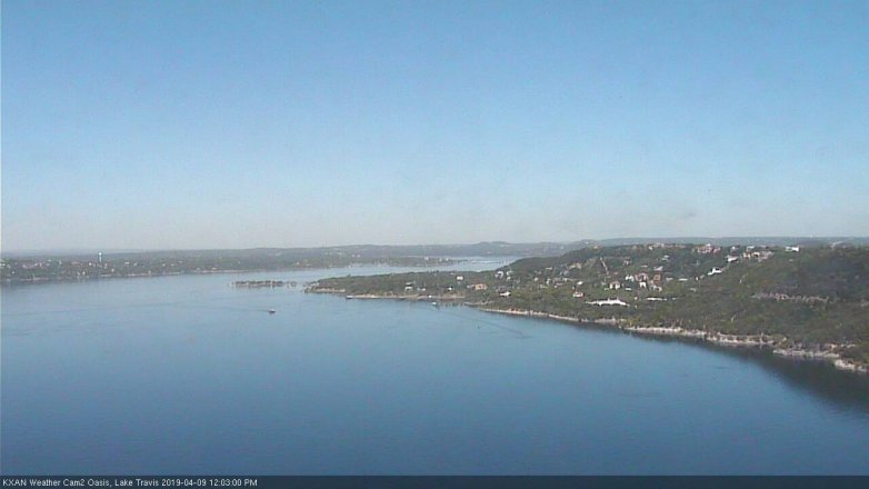 Lake Travis webcam, April 9, 2019 11:05 AM CT