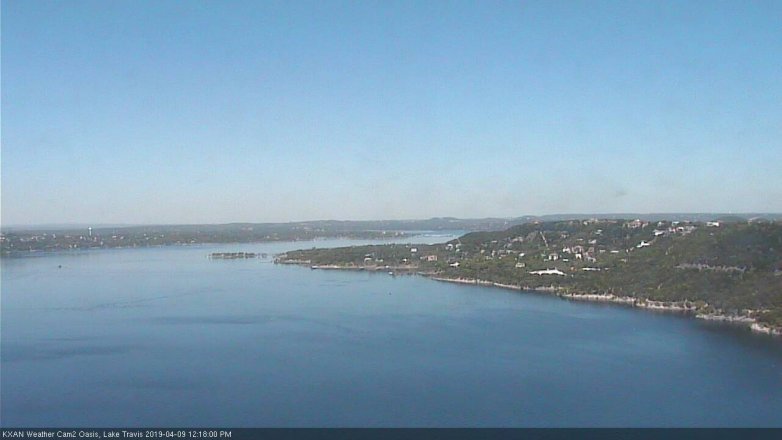 Lake Travis webcam, April 9, 2019 11:20 AM CT