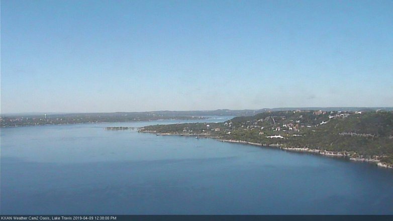 Lake Travis webcam, April 9, 2019 11:40 AM CT