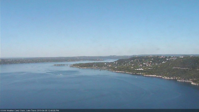 Lake Travis webcam, April 9, 2019 11:50 AM CT