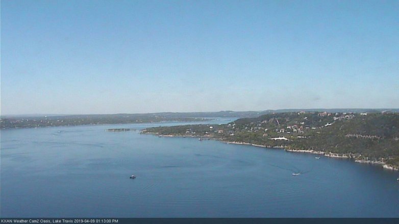 Lake Travis webcam, April 9, 2019 12:15 PM CT