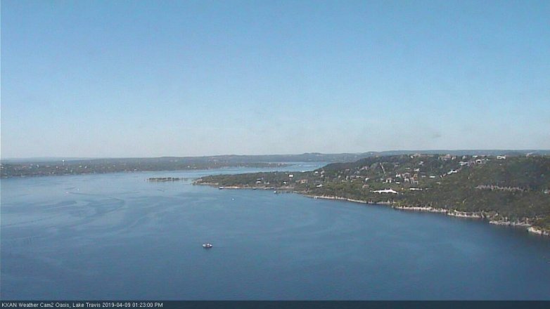 Lake Travis webcam, April 9, 2019 12:25 PM CT