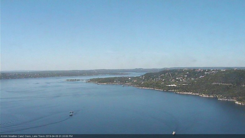 Lake Travis webcam, April 9, 2019 12:35 PM CT