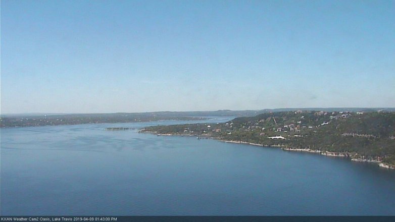 Lake Travis webcam, April 9, 2019 12:45 PM CT