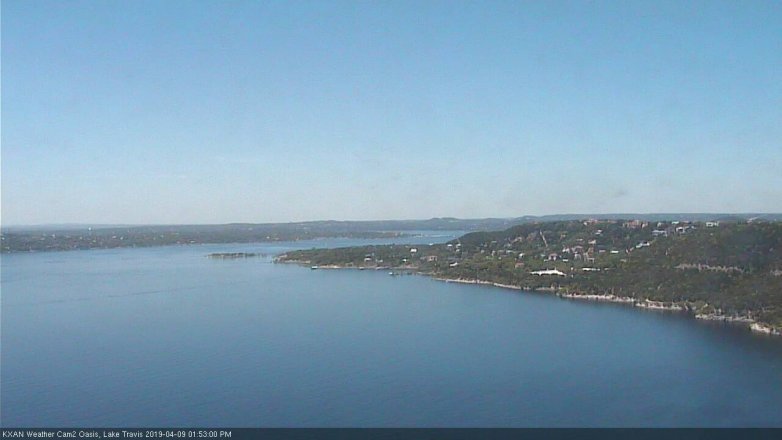 Lake Travis webcam, April 9, 2019 12:55 PM CT