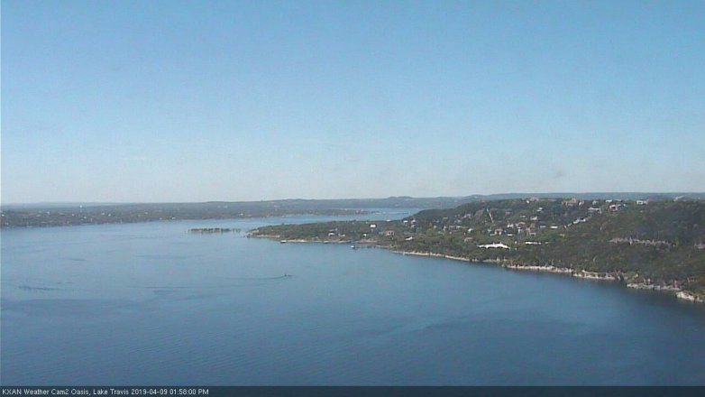 Lake Travis webcam, April 9, 2019 1:00 PM CT