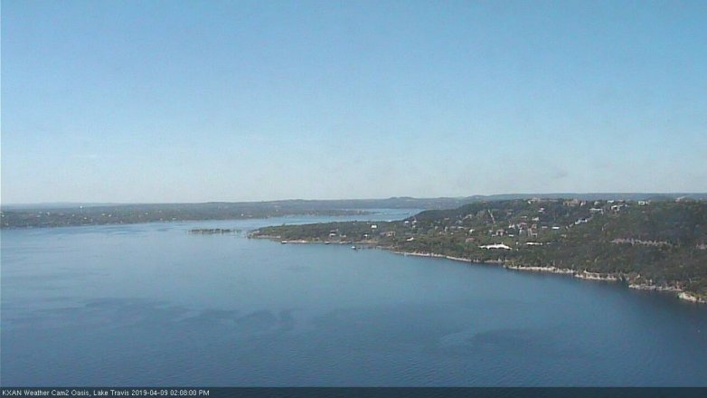 Lake Travis webcam, April 9, 2019 1:10 PM CT