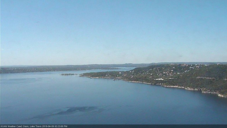 Lake Travis webcam, April 9, 2019 1:25 PM CT
