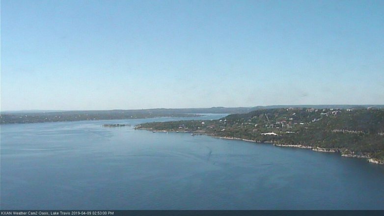 Lake Travis webcam, April 9, 2019 1:55 PM CT