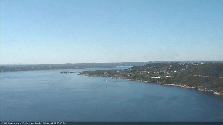 Lake Travis webcam, April 9, 2019 2:00 PM CT