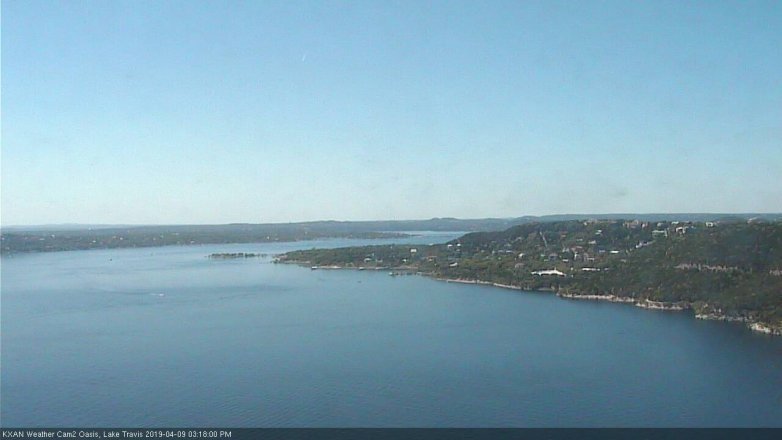 Lake Travis webcam, April 9, 2019 2:20 PM CT
