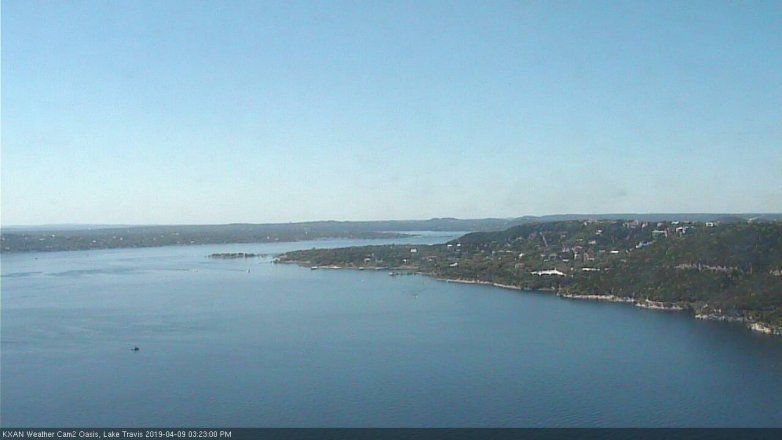 Lake Travis webcam, April 9, 2019 2:25 PM CT