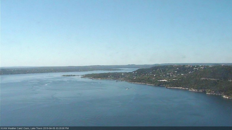 Lake Travis webcam, April 9, 2019 2:30 PM CT
