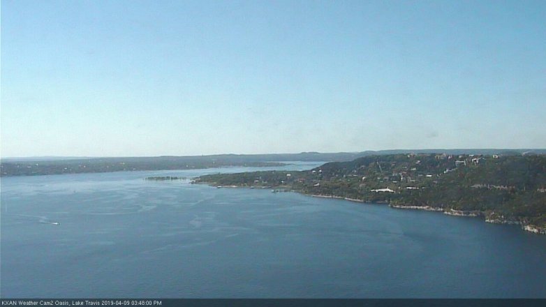 Lake Travis webcam, April 9, 2019 2:50 PM CT