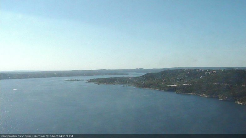 Lake Travis webcam, April 9, 2019 4:00 PM CT