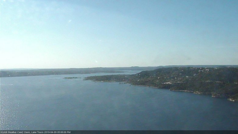 Lake Travis webcam, April 9, 2019 4:10 PM CT