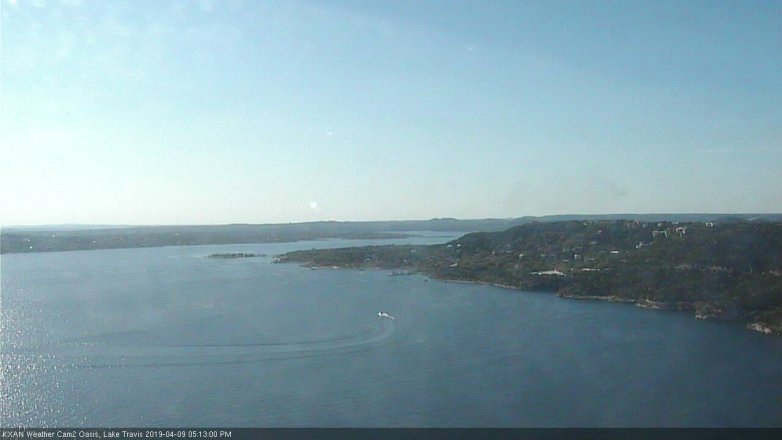 Lake Travis webcam, April 9, 2019 4:15 PM CT