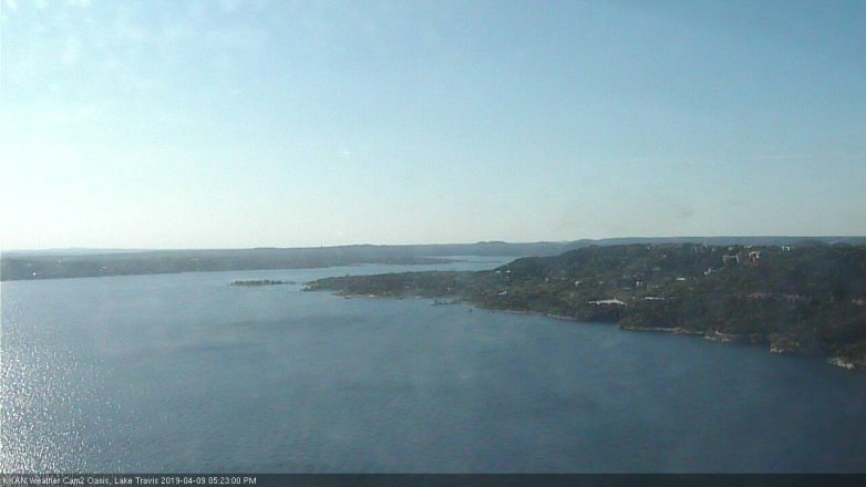 Lake Travis webcam, April 9, 2019 4:25 PM CT