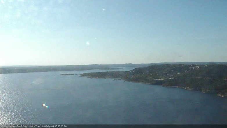Lake Travis webcam, April 9, 2019 4:35 PM CT