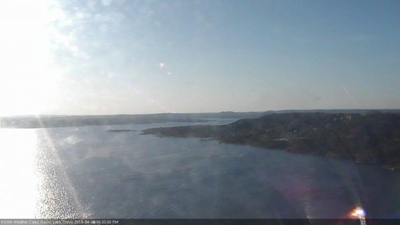 Lake Travis webcam, April 9, 2019 5:35 PM CT