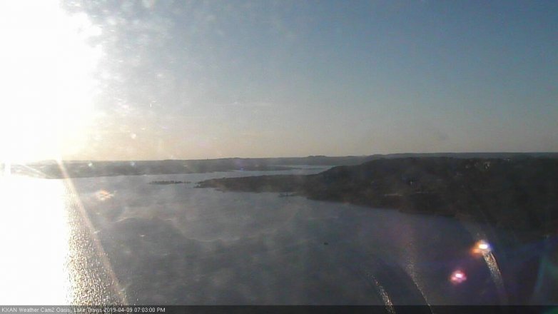 Lake Travis webcam, April 9, 2019 6:05 PM CT